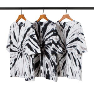 Nouveau T-shirt Tie-Dye Personnalisé pour Homme 2026 avec Impression Sérigraphique sur Tissu Velours Respirant Coupe Classique - Product Image 1