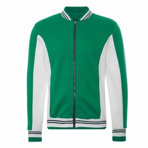 เสื้อแจ็คเก็ตบอมเบอร์สีม่วงสำหรับผู้ชายแบบสั่งทำจาก ZRROPS INDUSTRY  รุ่น Varsity  ผลิตจากวัสดุรักษ์โลก  สำหรับฤดูหนาว  แขนเสื้อสีขาวตัดกัน  แบบซิป  สไตล์สตรีทแวร์ - Product Image 3