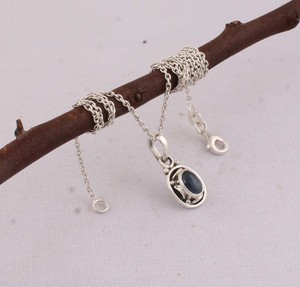 Colgante de Lapislázuli Natural, Plata de Ley 925, Joyería al por Mayor, Collar de Piedra Preciosa Azul Real Intenso para Mujer, Hecho a Mano - Product Image 6