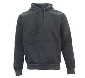 <b>Red</b> Unisex <b>Hoodie</b> Regular Fit Cotton Fleece Casual Autumn Pocket Design Long Sleeve Solid Color Knitted - Product Image 2