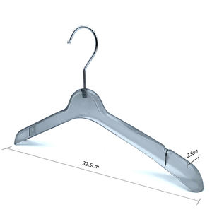 ไม้แขวนเสื้อพลาสติกใสขายดี ราคาแข่งขัน สำหรับเสื้อผ้าเด็ก ขายส่งเพื่อการส่งออก พร้อมโลโก้ - Product Image 6