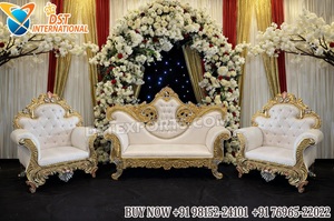 ชุดโซฟาเจ้าบ่าวเจ้าสาวสำหรับงานเลี้ยงฉลองสมรสสุดหรู ชุดโซฟาคู่พระราชาและพระราชินีสำหรับงานแต่งงานแบบราชวงศ์ ในราคาที่เข้าถึงได้ ประเทศออสเตรเลีย - Product Image 6