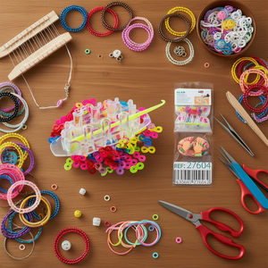 Kit d'accessoires en élastiques Ilan, environ 100 pièces, pour la création artisanale et la fabrication de bijoux - Product Image 2