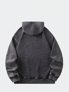 Wholesale 100% Cotton Men's Loose Pullover Sweater <b>American</b> Street Fashion 3D Pattern Camouflage Stand Collar Autumn Seasonality - Product Image 6