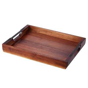 Bandeja Rectangular de Madera de Nogal para Servir, Bandeja de Almacenamiento para Sala de Estar, Mesa de Centro, Encimera, Diseño Más Popular - Product Image 6