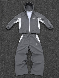 Chándal Unisex Transpirable de Algodón y Spandex con Bloques de Color, Capucha, Manga Larga, Ajuste Holgado, Casual, Deportivo, con Cordón Lateral - Product Image 4