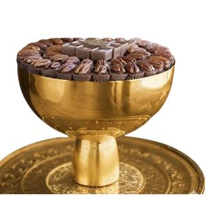 Tazón de chocolate de diseño de lujo para mesa, elegante tazón decorativo plateado para decoración de bodas, exhibición de dulces y postres al mejor precio. - Product Image 3