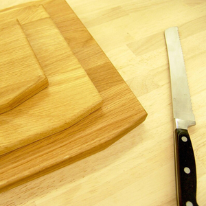 Premium Wooden Chopping <b>Board</b> Set Features A Nesting Trio Design Stored Neatly A Matching Countertop Stand For Cutting Vegies - Product Image 4