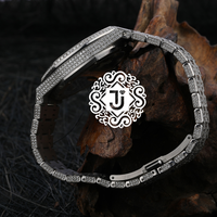 Montre Hip Hop de Luxe en Acier Inoxydable avec Moissanite, Mouvement Mécanique, Résistance à l'Eau 3 ATM, Montre Tendance Premium pour Style Urbain
