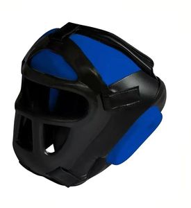 Protector de Cabeza para Boxeo, Cuero PU, Negro y Azul, Cierre de Velcro, Unisex, Adulto, Estilo Deportivo, Último Modelo 2026 - Product Image 5