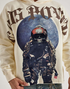 Sweat-shirts vintage pour hommes, coupe courte, 450 GSM, imprimés avec logo personnalisé, fabriqués au Pakistan, prix bas, OEM personnalisé - Product Image 4