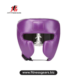 Protector de Cabeza para Boxeo, Material PU, Color Morado, con Cordones, Transpirable, Equipo de Artes Marciales para Adultos - Product Image 1