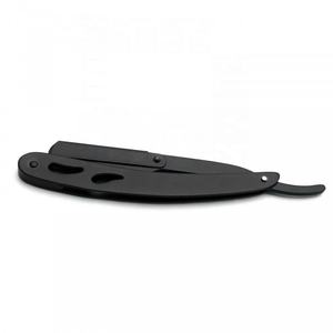 Navaja de Afeitar Profesional Clásica Plegable de Acero Inoxidable con Hoja Única y Mango de Plástico, Reutilizable - Product Image 1