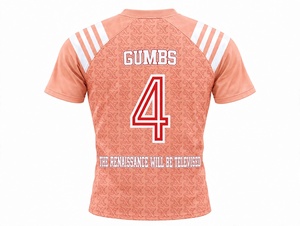 Maillot de rugby personnalisé Peach : L'excellence est un must. Maillot de rugby imprimé par sublimation pour homme, séchage rapide, respirant, uniforme d'équipe, performance. - Product Image 3
