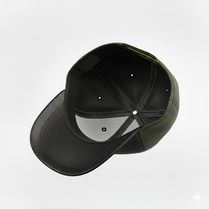 Gorra de béisbol unisex de cuero verde oliva, informal, de colores sólidos, talla para adultos 58-60C - Product Image 5