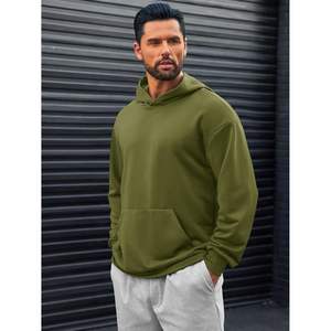 2025 Men's Pullover Hoodie Long Sleeve Casual Lightweight Fashion <b>Sweatshirt</b> Kangaroo Pockets 3D <b>Embroidery</b> Sizes XXL 6XL - Product Image 2