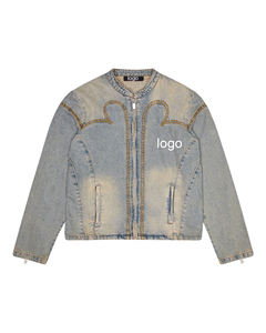 Fabricants de vêtements – Nouvelle collection : Ensemble 2 pièces Y2K en jean baggy, coupe ample, délavé à l'acide, style vintage, 100 % coton biologique, idéal pour l'hiver - Product Image 1