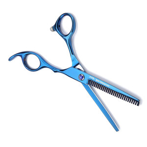 Professional <b>Dog</b> Hair Cutting <b>Scissors</b> Stainless Steel Pet Grooming Shears Shearing Design Blue Fish Style Hairdressing - Product Image 4