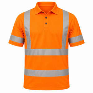 Camiseta de Trabajo de Alta Visibilidad con Logotipo Personalizado, Manga Corta, Reflectante, Color Sólido, Camiseta de Trabajo Reflectante Personalizada - Product Image 1
