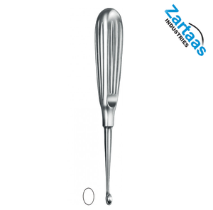 Curette à os Volkmann à manche creux ovale n ° 0 17 cm Fabricant et exportateur d'instruments chirurgicaux - Product Image 3
