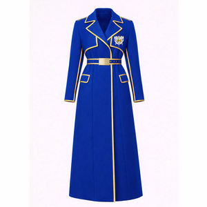 Abrigo de Lana de Alta Calidad para Mujer con Cinturón, Estilo Trench Coat, Maxi Abrigo de Lana Universitario, para Miembros de la Hermandad Sigma Gamma Rho (SGR) - Product Image 1