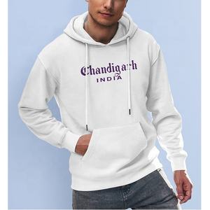 Attractive Trending Cotton Blended Sublimation Knitted Combed Cotton Fleece Fabric Full Sleeve <b>Mens</b> Hip Hop Pullover Hoodies - Product Image 2