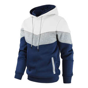 Sudadera con Capucha 100% Algodón, Diseño Colorblock, Forro de Felpa Francesa, Cálida, ODM, Talla Grande, Unisex, Informal, para Exteriores, Primavera - Product Image 6