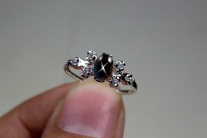 Unique <b>Black</b> Star <b>Ring</b>, 925 Sterling Silver, <b>Black</b> Star Sapphire, Jewelry <b>Ring</b> Women, <b>Black</b> Star <b>Ring</b> Gemstone Jewelry Gift - Product Image 6