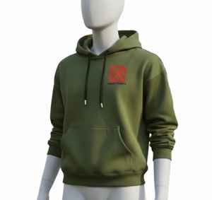 Sudadera con capucha verde para hombre, talla grande, peso pesado, para invierno y uso casual, sudadera con capucha para hombre, color personalizado, proveedor directo de fábrica, hecho en Pakistán. - Product Image 5