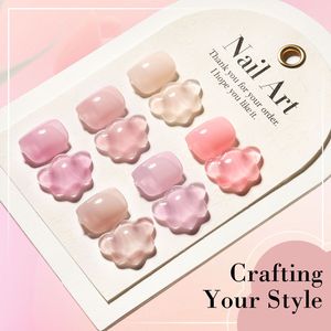 LIMEGIRL Set di Smalti Gel Glitter Rossi Borgogna e Verde Scuro Edizione Limitata Multicolore Invernale per Unghie Artificiali - Product Image 6