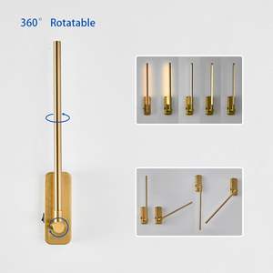 3CCT-<b>Dimmable</b> Brass Gold <b>LED</b> Rechargeable <b>Wall</b> Sconces Battery Operated Wireless <b>LED</b> Picture <b>Lights</b> for Bedroom Remote <b>Wall</b> - Product Image 6