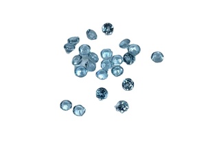 Piedra preciosa de Topacio Azul suizo natural de 3mm al por mayor, corte facetado suelto con certificado IGI, piedra de buen color tratada térmicamente - Product Image 3