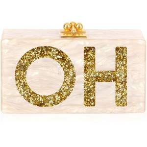 Pochette de soirée en résine, accessoire de mode en cristal pour femmes, pour mariage - Product Image 5