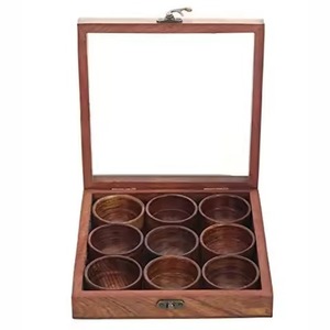 Classic Premium Wooden Masala Box Handmade High Quality Spice Organizer for Timeless Kitchen Storage - Product Image 5