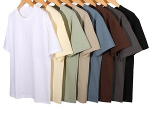 Camiseta de Algodón Puro de 220 g, Corte Holgado con Hombros Caídos, Bordado con Logotipo Personalizado, Precio de Fábrica en Bangladesh, OEM - Product Image 1