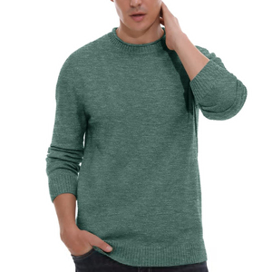 Pull en tricot d'hiver pour homme, 100% coton, anti-rides, logo sur le devant, tissu doux, léger, OEM, classique - Product Image 4
