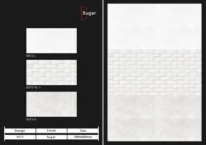Azulejos de Porcelana con Acabado Azucarado de Lujo 300X600MM Desarrollados para Espacios Sofisticados que Requieren Textura y Equilibrio de Resistencia - Product Image 3