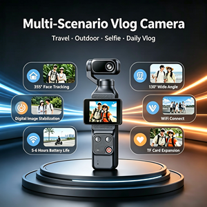 กล้องกีฬาพกพา IFA03 Q12 ความละเอียด 1080P พร้อม WiFi Gimbal สำหรับ Vlog  หน้าจอสัมผัส IPS ขนาด 2.0 นิ้ว กล้องแอคชั่นแบบมือถือ - Product Image 4