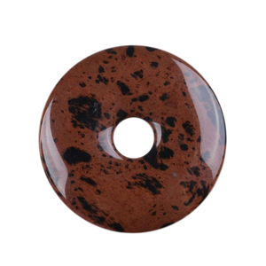 Donuts en cristal naturel : Obsidienne acajou, pierre précieuse, pierre de guérison Reiki, Agate - Product Image 1