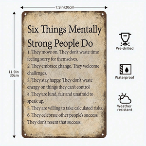 CIFbuy Plaque en aluminium vintage rustique 20,3x30,5 cm pour bar à domicile, garage, TikTok pour service de retrait Temu - Product Image 6