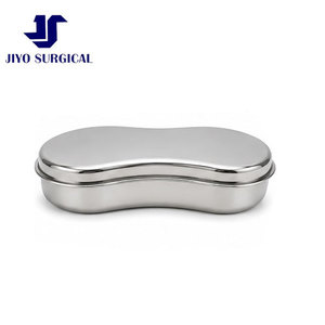 Hospital Grade Stainless Steel Kidney <b>Tray</b> with Lid Medical Surgical Dressing Instrument Collection Dish Autoclavable - Product Image 4