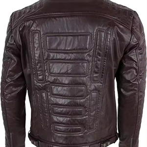 2026 Sports Leather <b>Jacket</b> with Collar for <b>Men</b> pilot Bomber <b>jacket</b> for <b>men</b> - Product Image 2