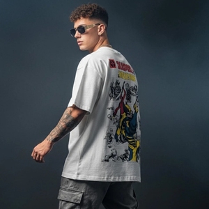 Camisetas de Hombre de Alta Calidad, Algodón y Poliéster, Impresión Serigráfica, Cuello Redondo, Corte Holgado, Estilo Casual, Secado Rápido, Personalizables, Ropa de Verano - Product Image 3