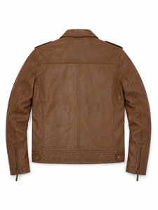 Veste de motard en cuir noir personnalisable Furat Leathers, col montant, fabrication professionnelle de haute qualité, saison hivernale - Product Image 4