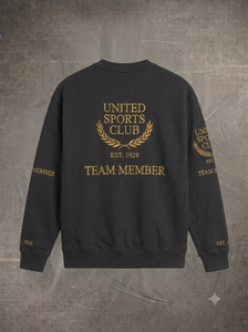 Veste à col rond en nylon/cachemire brodée personnalisée pour l'équipe du United Sports Club World Championship, coupe régulière à manches longues pour homme - Product Image 4