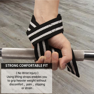 Sangles de musculation en coton - Haute qualité, légères, respirantes, réglables, antidérapantes, légèrement extensibles, portables, personnalisables - Product Image 2