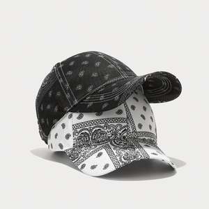 Gorra de Béisbol de Moda al por Mayor, Sombrero de Sol Elegante para Exteriores, Gorras de Béisbol Vintage con Estampado Floral Paisley para Hombre y Mujer - Product Image 2
