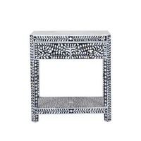 Commode de style antique moderne, faite à la main, avec incrustations en os, pour salon, chambre, hôtel ou comme tabourets et ottomanes