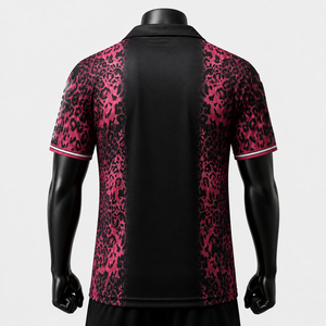 Maillot de football personnalisé pour homme, noir et rose, sublimation, uniforme d'équipe, fabricant de vêtements de sport OEM ODM, marque privée - Product Image 2