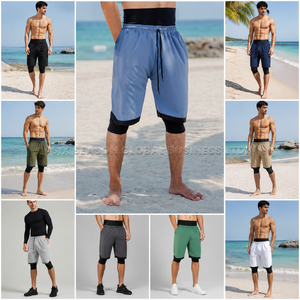 Canceled Order Halal Swimming <b>Shorts</b> Men Quick-Dry Waterproof Loose Fit High-Waisted Board <b>Shorts</b> Bangladesh OEM Custom <b>Shorts</b> - Product Image 3